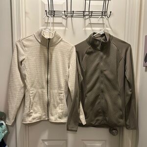 Columbia Women's Beige and Olive Track Jackets